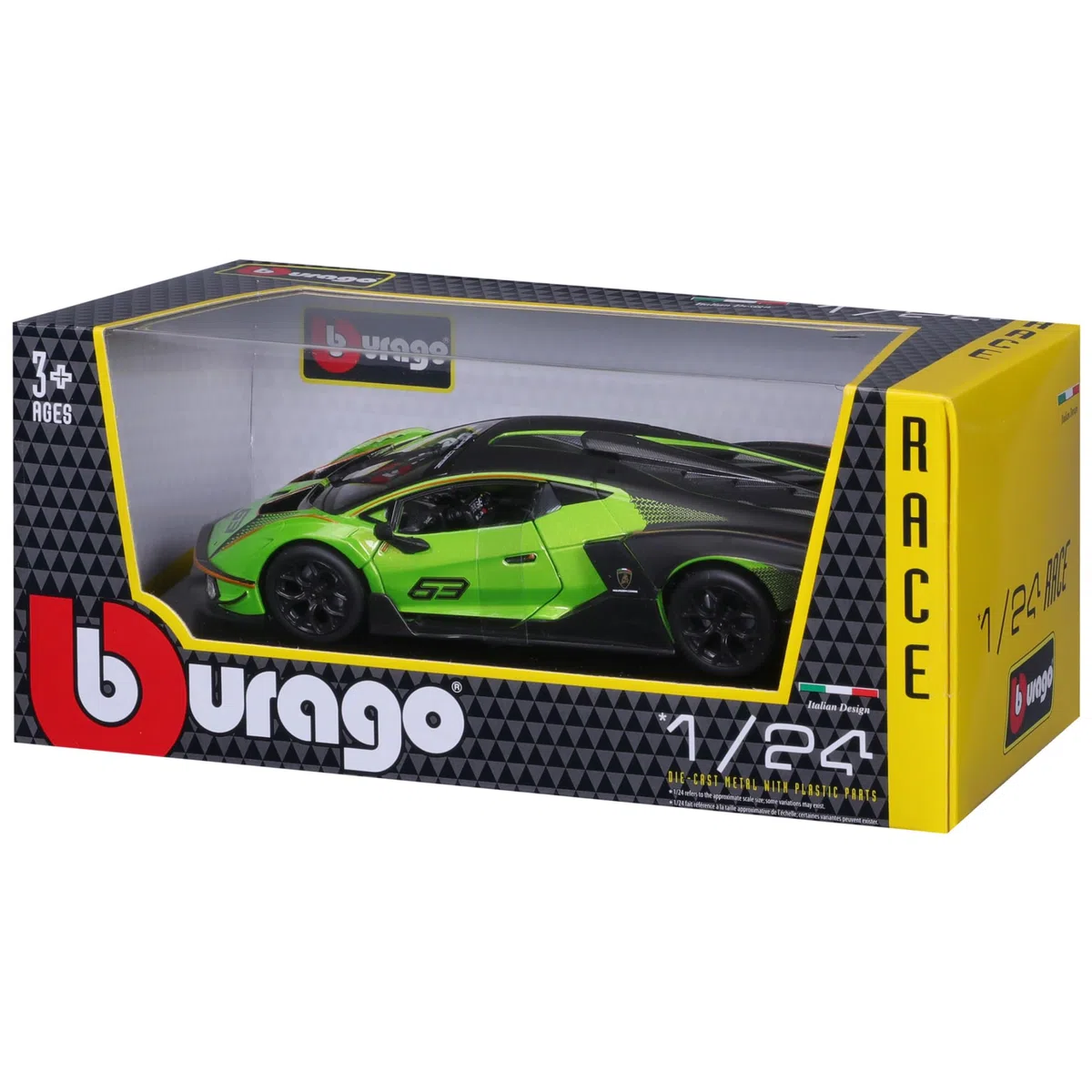 BBURAGO Lamborghini Essenza SCV12 - Modellino Realistico Auto in Scala 1:24, Licenza Ufficiale Lamborghini, Età Consigliata 3+ Anni