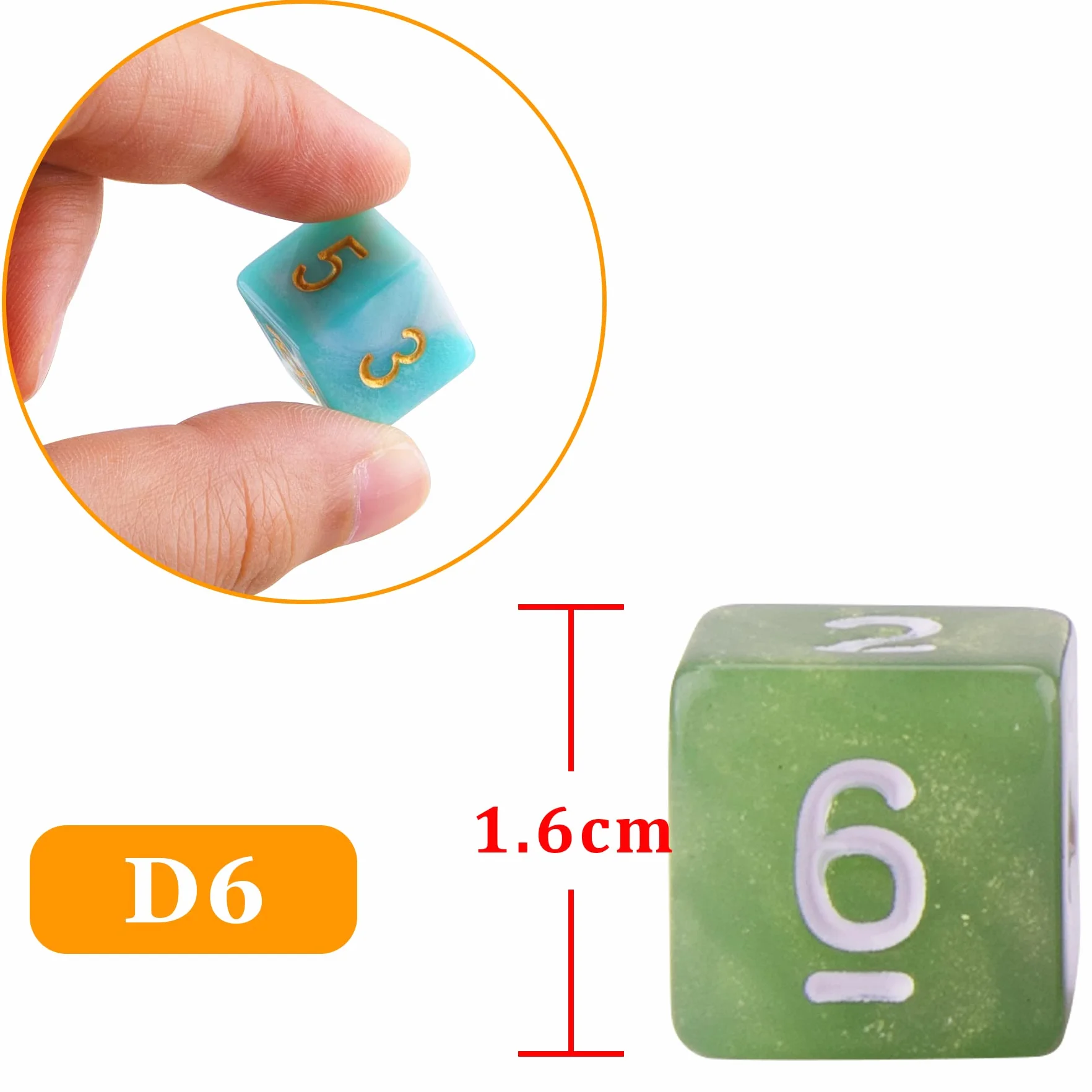 SIQUK Set di 42 dadi colorati a 6 lati per DND, MPG, MTG e Dungeons & Dragons