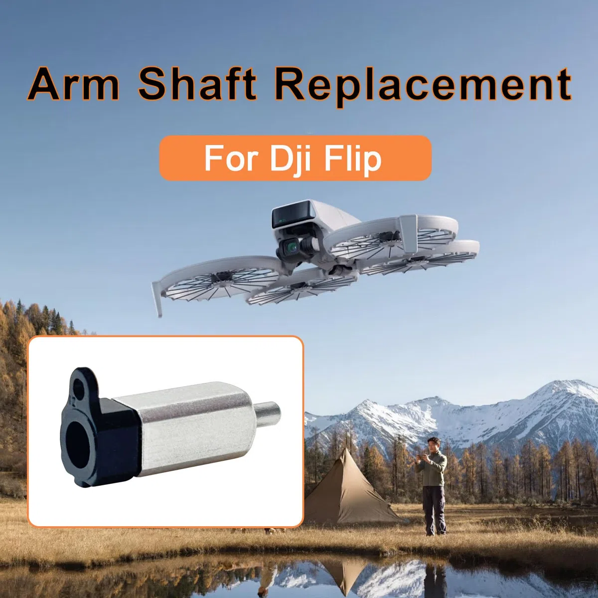 Braccio di ricambio per DJI Flip originale bracci di ricambio per armache, accessori droni (universale per braccio anteriore e posteriore)