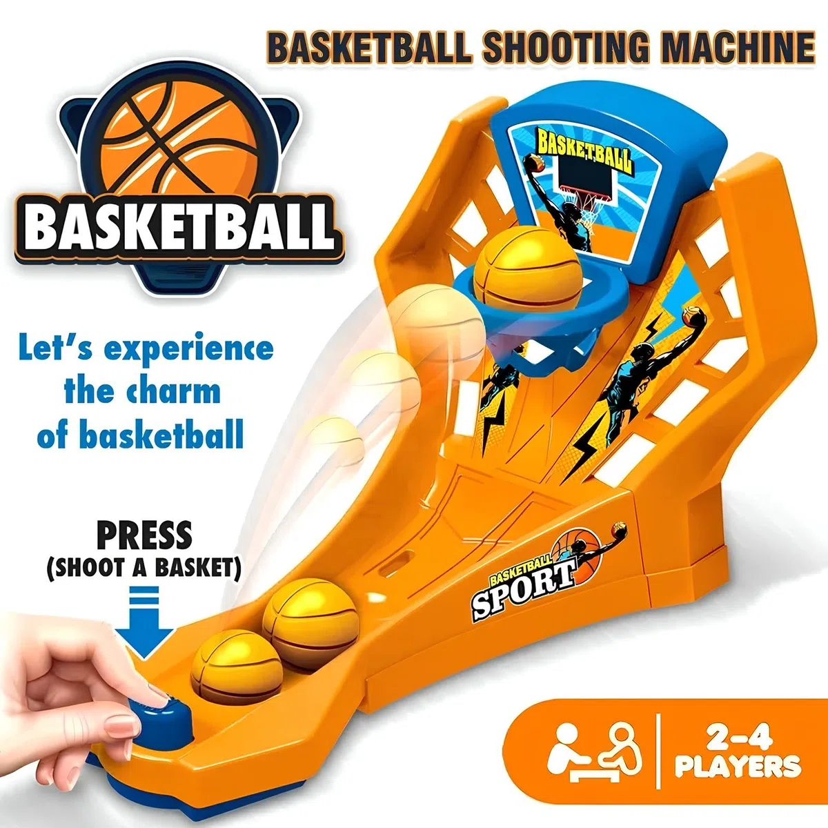 Gioco Basket da Tavolo Palla Canestro Basket da Tavolo per Bambini e Adulti Gioco di Abilità Pallacanestro con Le Dita Tiro al Canestro Basketball con Segnapunti Mini Basket