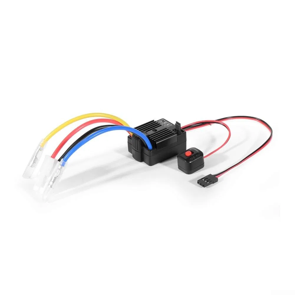 Regolatore elettronico brushless ESC 60A, 6-12 V per auto RC barca 360A telecomando parti del veicolo (nero)