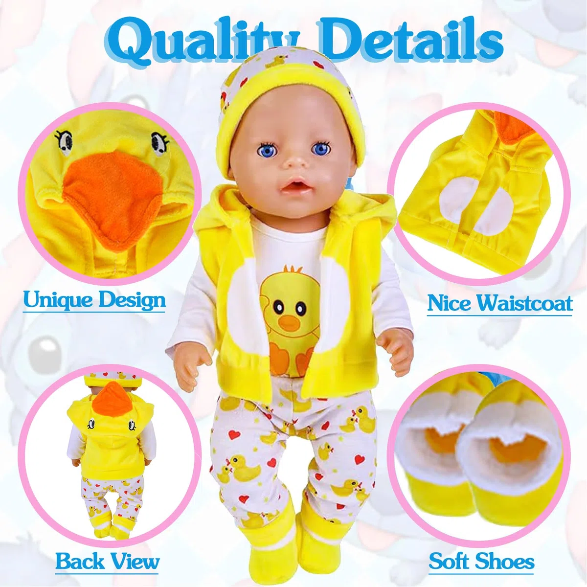 Vestiti Bambole Baby Bambole Vestiti Bambola 35-43cm Set Vestiti Bambola Costume Costume Bambola Bambino Ragazzi Ragazze Accessori Bambole
