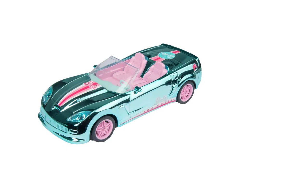 Mondo Motors - BARBIE MINI CAR 65TH ANNIVERSARY - modello radiocomandato in scala 1:24-22 cm di lunghezza - 63815