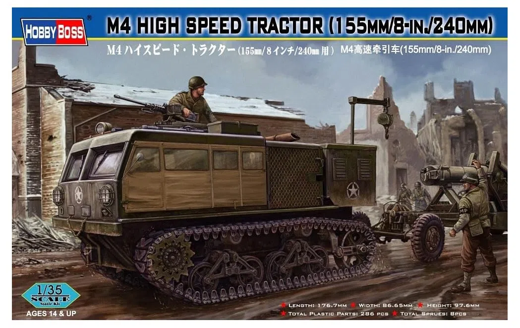 Hobby Boss 82408 - Modellino Veicolo cingolato ad Alta velocità M4 in Scala 1:35