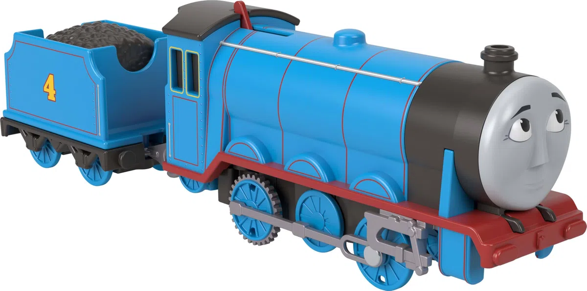 Il Trenino Thomas - Gordon, locomotiva e vagone merci in metallo motorizzati con alimentazione a pile, personaggio della serie Classica, giocattolo per bambini, 3+ anni, JGF96