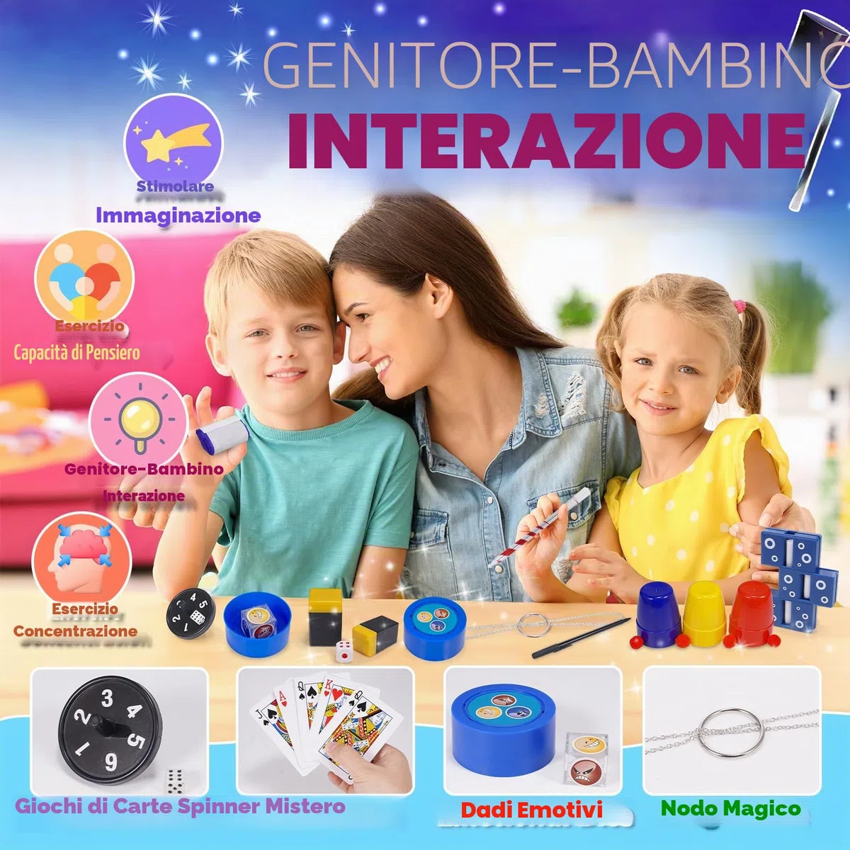Giochi di Magia, Giocattoli Bambino 6 7 8 9 Anni Trucchi di Magia Giochi Bambino Bambina 6 7 8 9 10 Anni Maschio Regalo Bambino Bambina 6-10 Anni 60+ Trucchi Magici Regalo Bimbo 6-9 Anni Maschio
