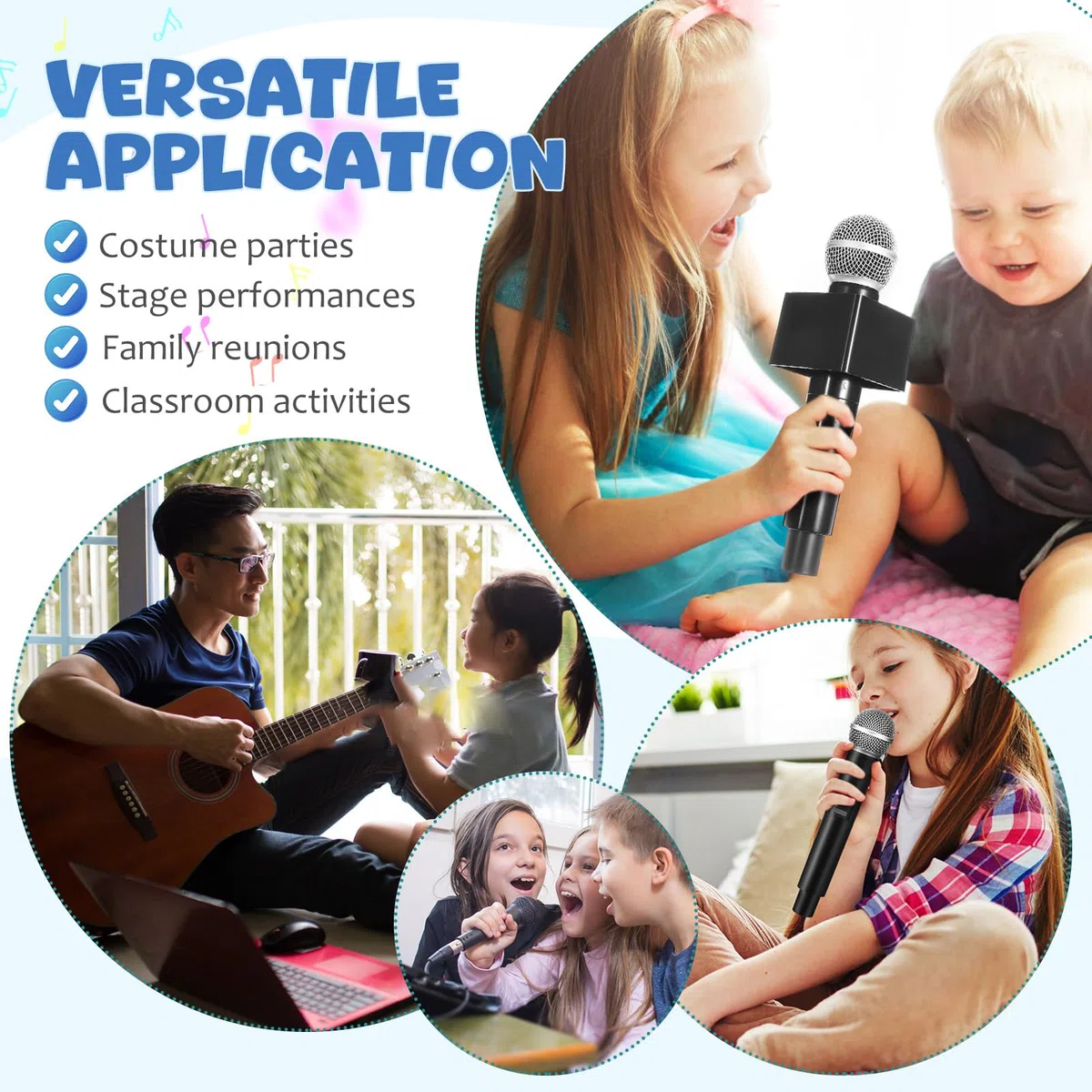 TOYANDONA Microfono Simulato Microfono Per La Pratica Del Parlato Modell Di Prop Per Interviste Fingi Microfoni Addominali Il Segno Vecchio Stile Bambino