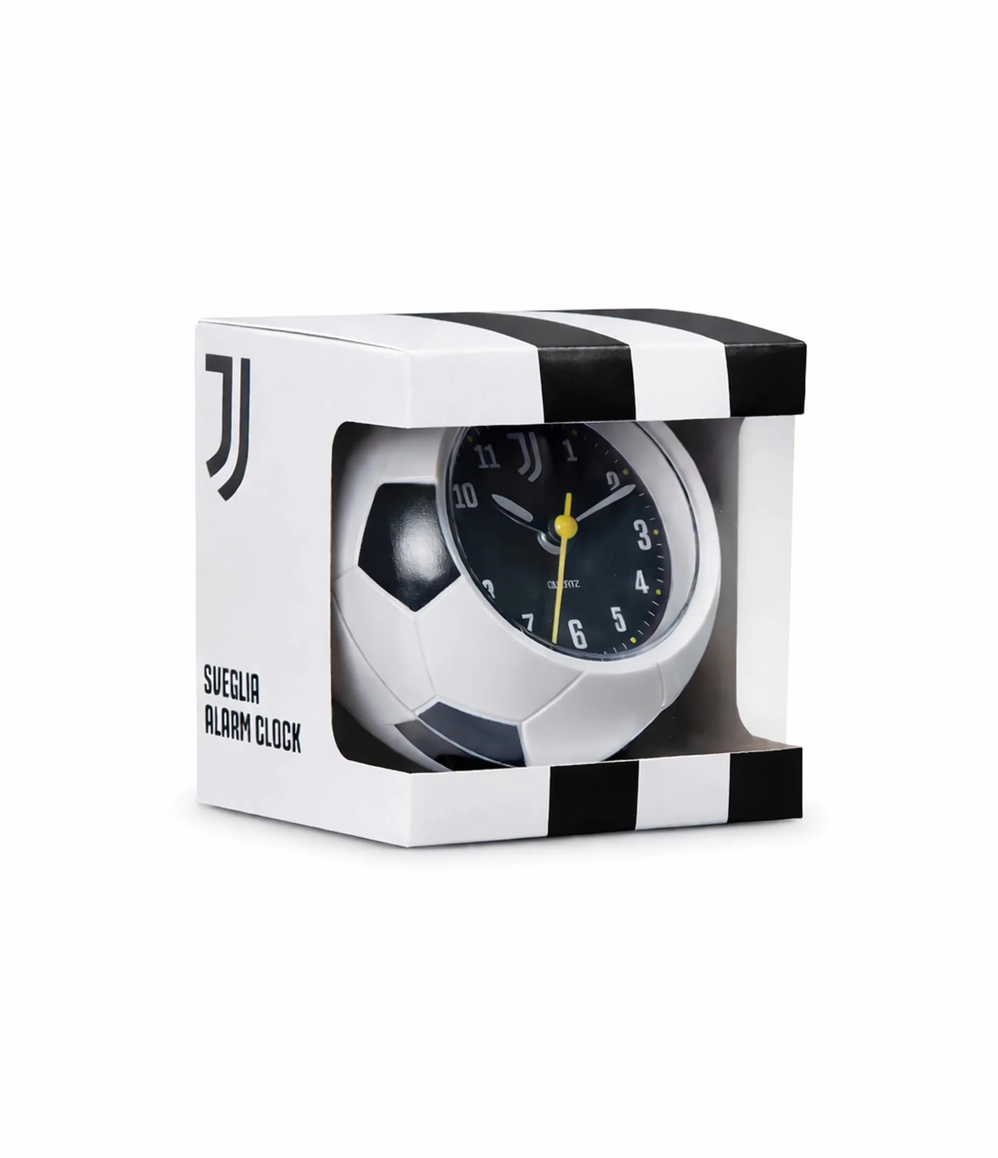 Seven Sveglia pallone da calcio JUVENTUS al quarzo con movimento continuo, Prodotto ufficiale, Calcio, Idea regalo bambini e adulti