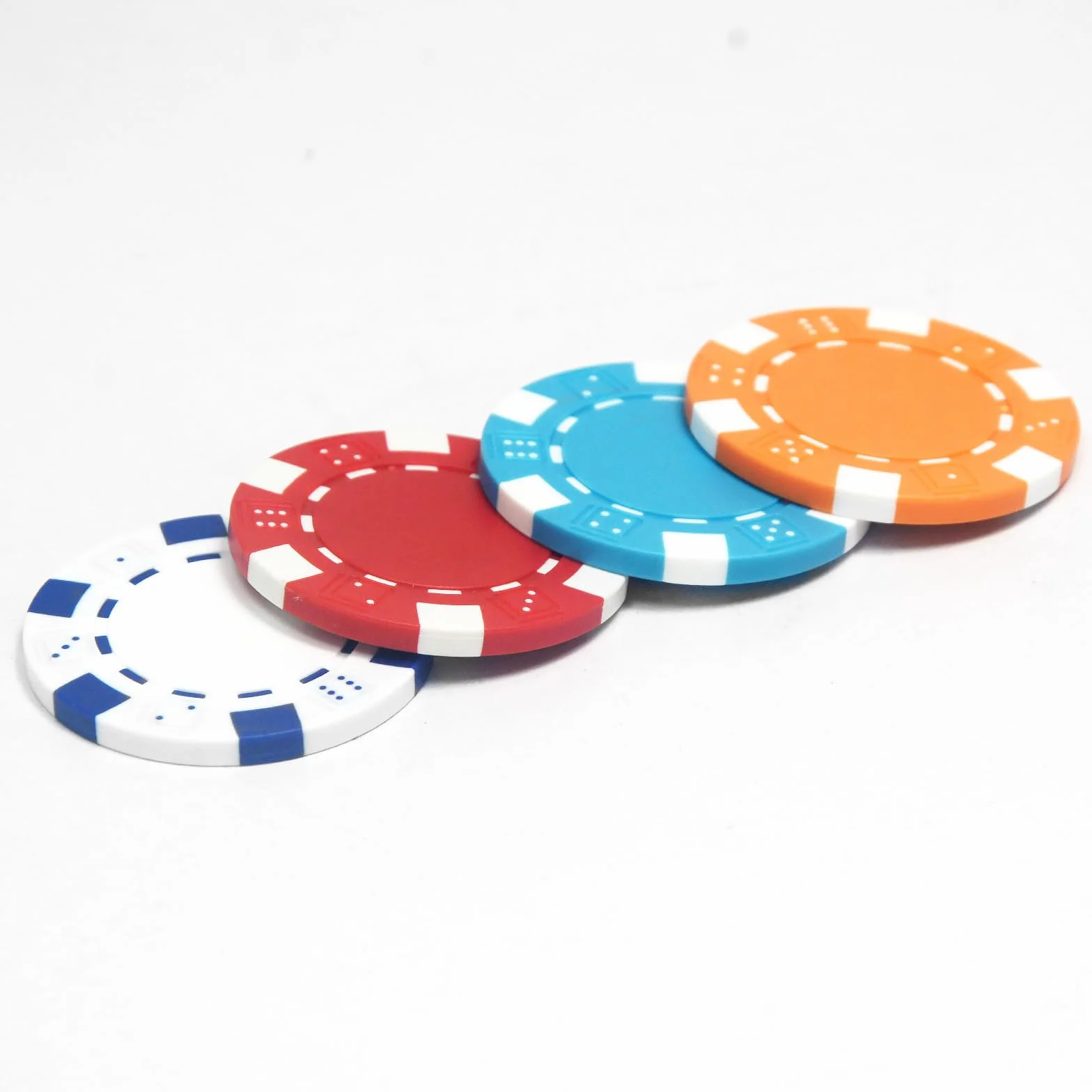 Chip da poker Monte Carlo in ABS da 11,5 grammi, chip da poker per Texas Hold'em, blackjack, giochi di poker notturni, confezione da 50