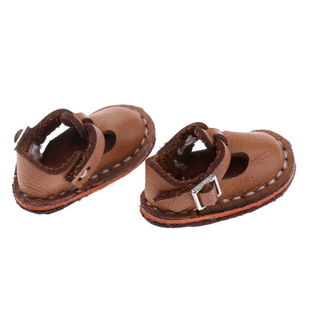 Graziosissime Scarpe Casual con Cinturino alla Caviglia per Bambole Blythe da 12 Pollici, Accessori per Abbigliamento, Colore Marrone.