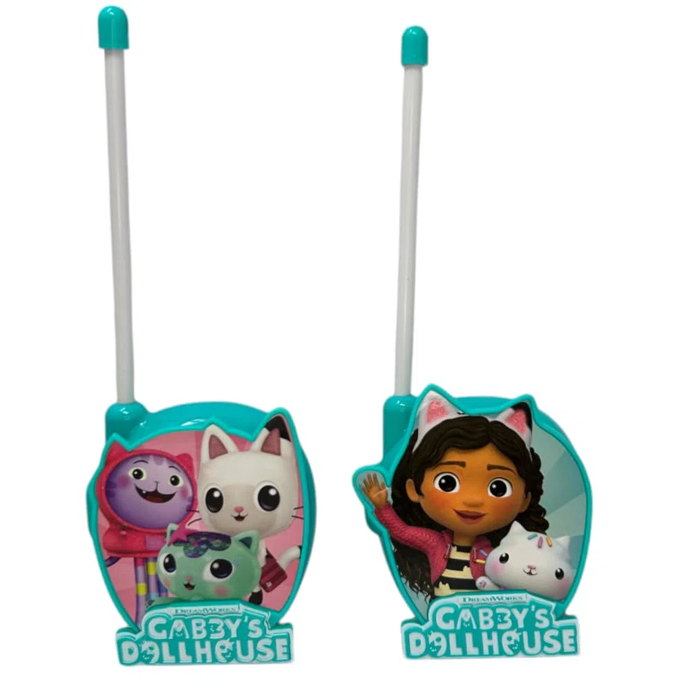 Walkie talkie Gabby's Dollhouse set 2 radiotrasmittenti gioco per bambini