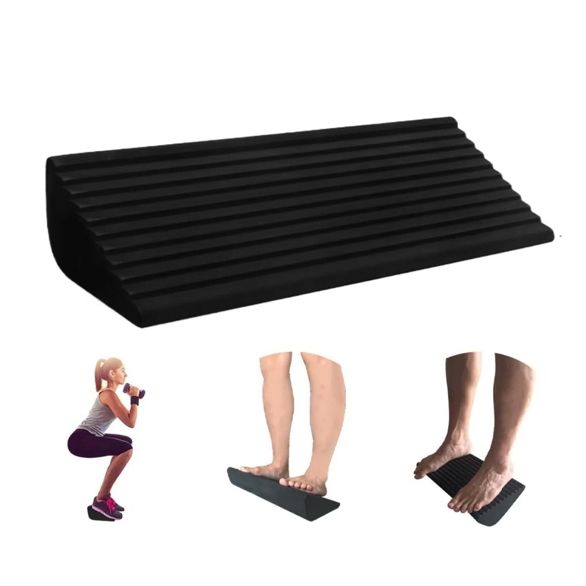 Tavola inclinata per polpacci, per squat, supporto antiscivolo per gambe, blocco di equilibrio, allenamento di e mobilità, per donne, uomini, adolescenti, yoga, sport, palestra