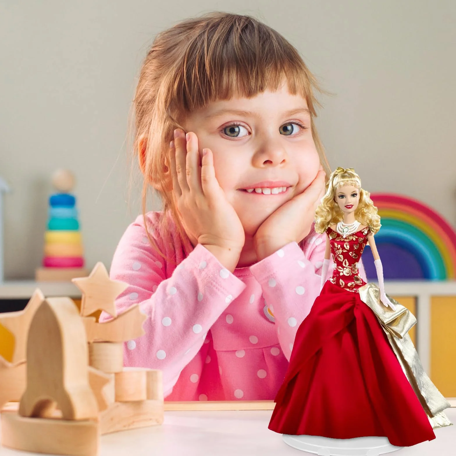 6 Pezzi Supporto per Bambole, Supporto per Bambolei Trasparente per Finestra Doll Display Decorazione Collezione, Modello Bambola Display Stand per Bambole da 9-11 pollici