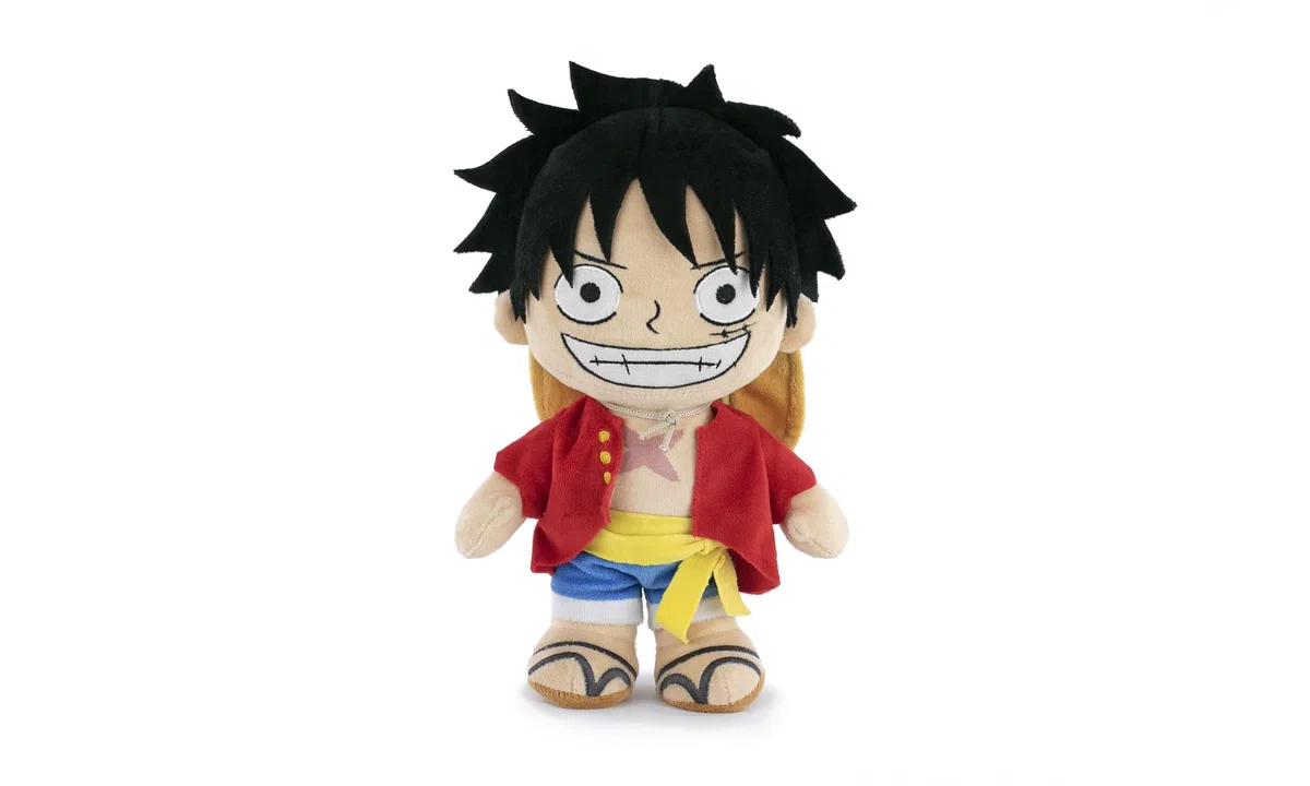 One Piece - Peluche dei Personaggi di One Piece - 28cm - Luffy, Sanji, Roronoa Zoro - Qualità Super Soft (Luffy)