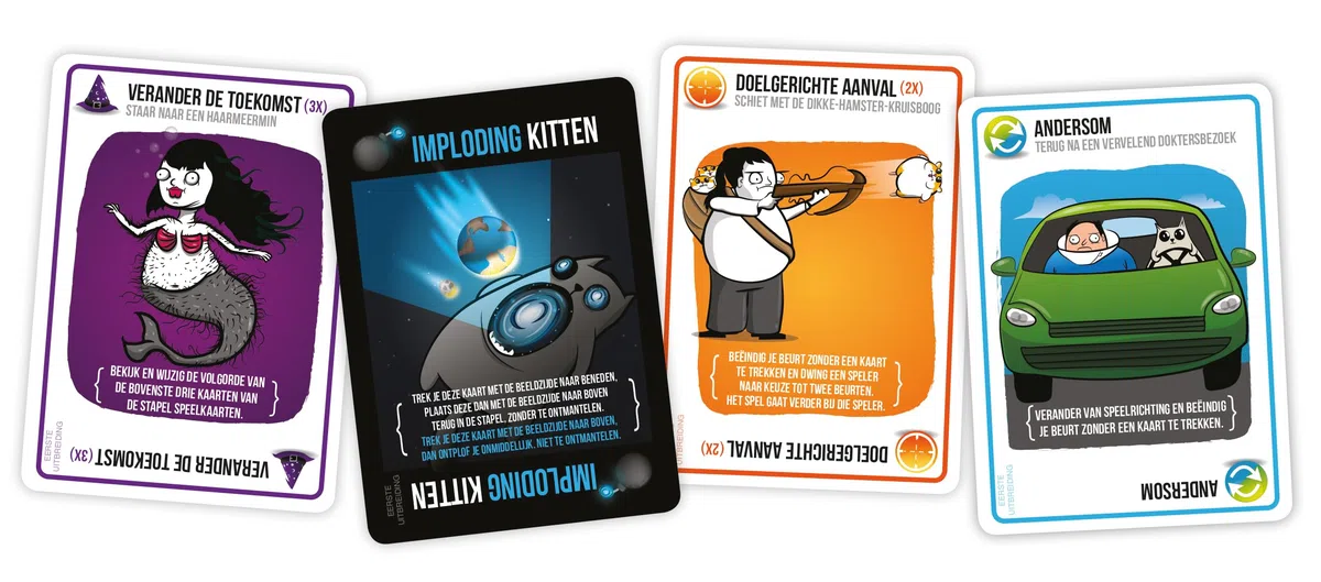Imploding Kittens NL — gioco di carte — espansione Exploding Kittens — party game — per tutta la famiglia [NL] - versione olandese