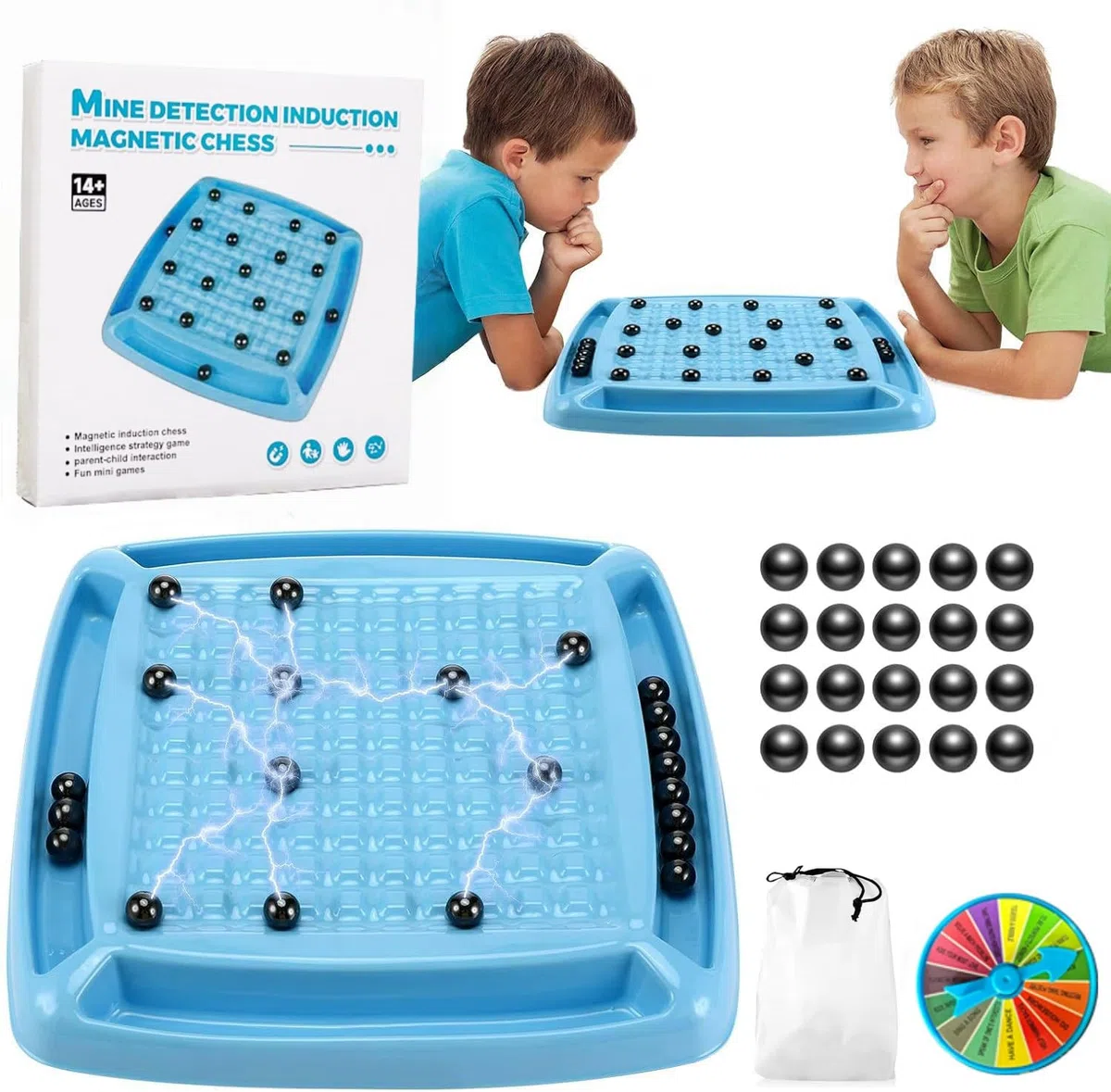 Scacchi Magnetici, Set di Scacchi Magnetici Sctnny con Disco di Pena, Gioco da Tavolo Magnetico, Gioco di Scacchi Magnetici con Pietre Magnetiche, Set di Accessori per Feste per Incontri Familiari