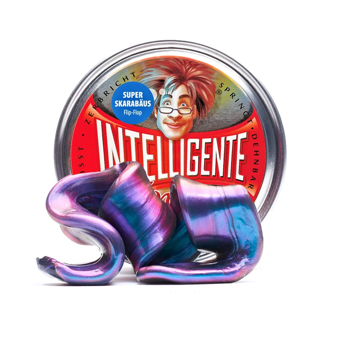Intelligente Knete Super Skarabäus, Colore Blu, Viola, Rosa, Nero, 12001
