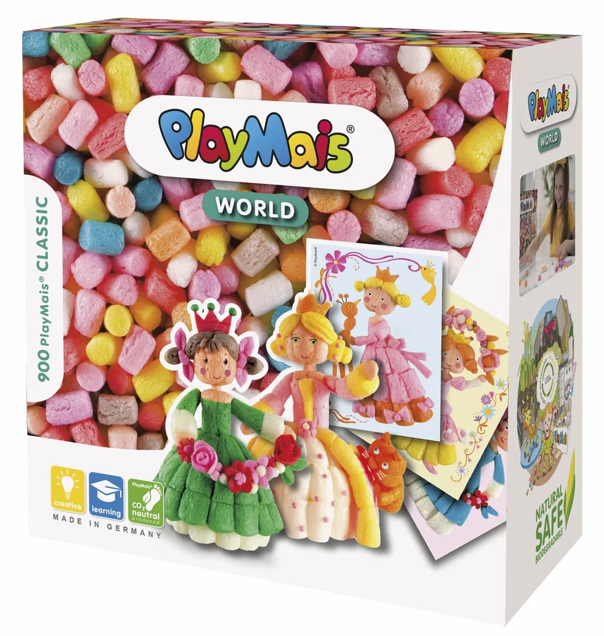 Loick Biowertstoff 160005 - PlayMais World Princess, Costruzioni in Materiale bio, Oltre 1000 Pezzi