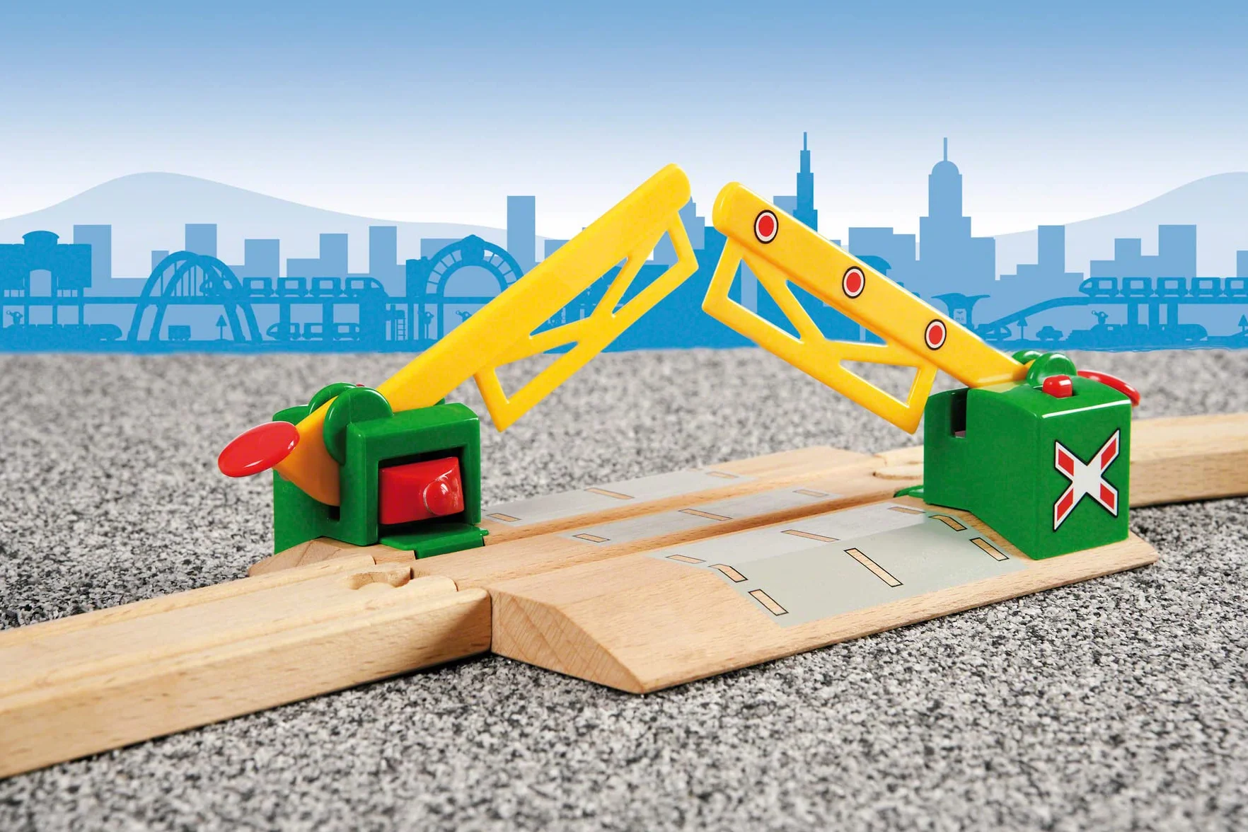 BRIO World – Passaggio A Livello Magnetico | Pista In Legno Per Bambini | Treno Brio Bambini 3 Anni O Più | Idee Regalo | Regalo 3 Anni