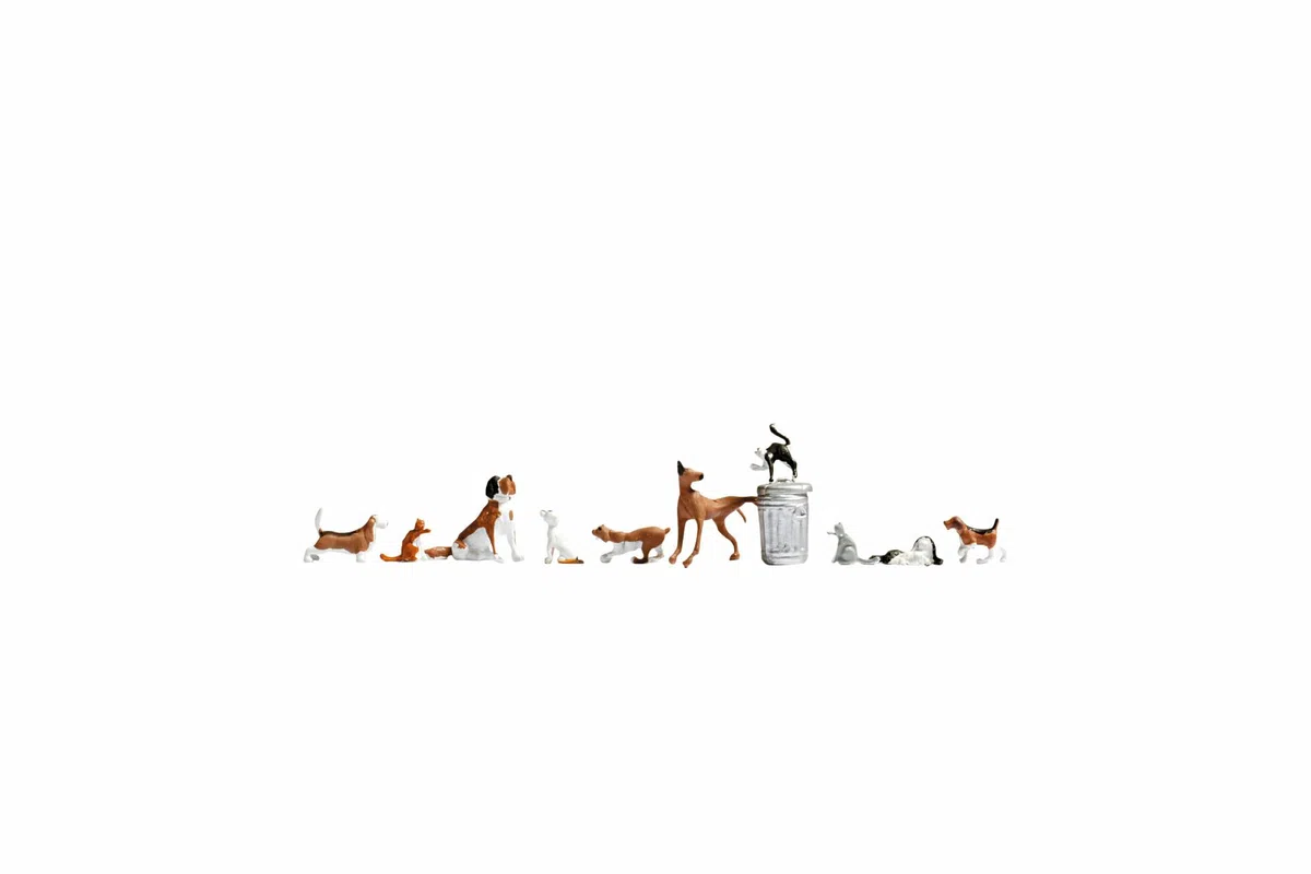 Noch - 45715 - Model Railway - Figurine - Cani ed i Gatti