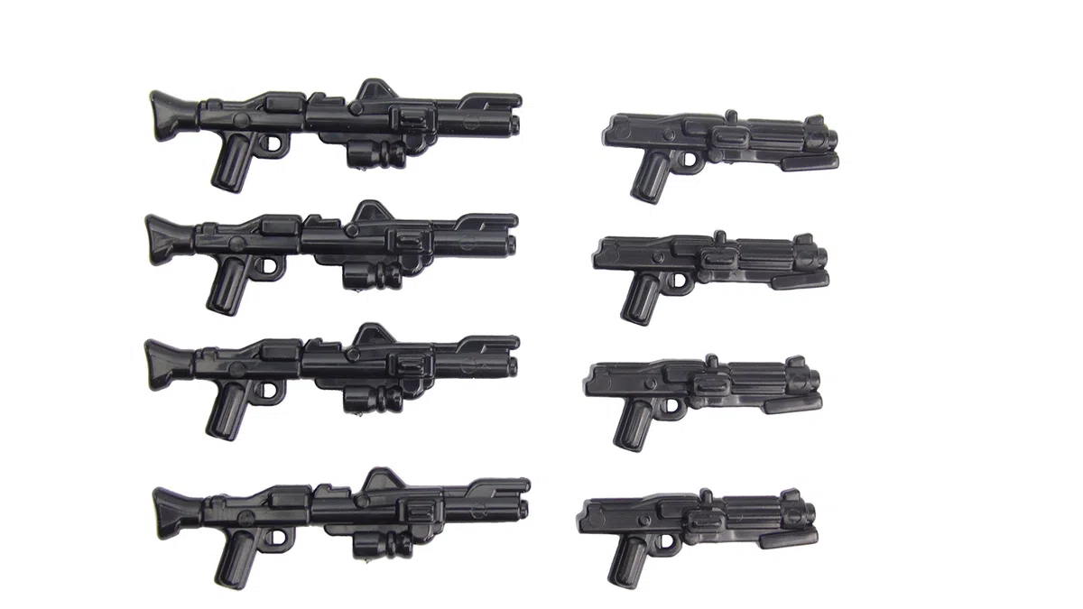 Brickarms Star Wars™ Clone Trooper Blaster DC-15, Personalizzato Armi per Minifigure Lego