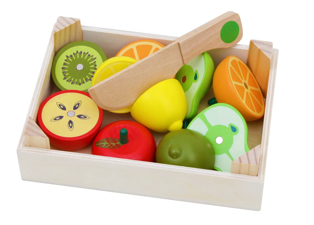 TOWO alimenti da tagliare giocattolo in legno di Jumbo - Frutta e Veg di legno
