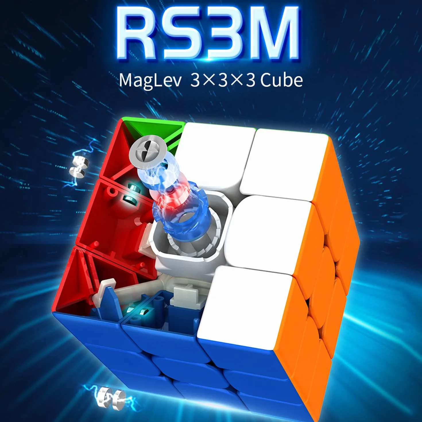MOYU RS3M 2020 3x3 Magnetica Versione Magico Velocità Cubo Puzzle Elasticità Regolabile per Girare Senza Intoppi Cubo Veloce Giocattoli