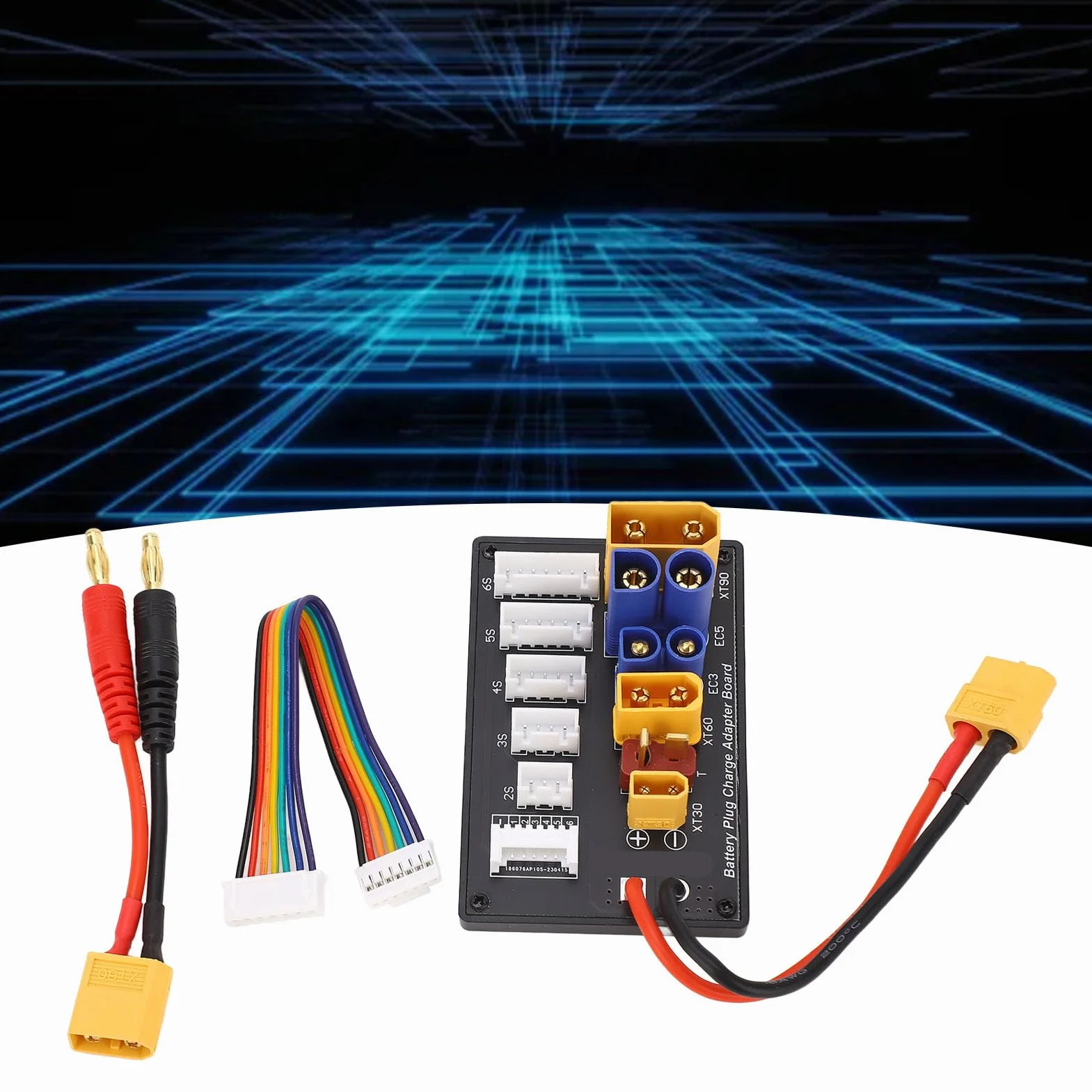 Scheda di Ricarica Parallela 6S XT90, XT30, EC3, EC5, T, XT60 per IMAX B6 UN A6, Leggera e Compatta, Efficiente e, Adatta a Vari Settori, Connettore Inductrix Ultra Micro