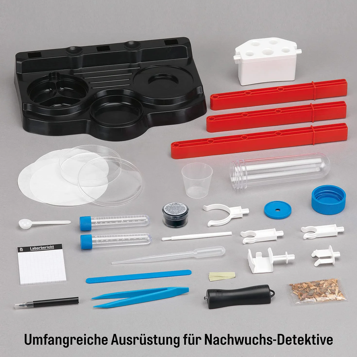 Die drei Laboratorio Detective di Kosmos, esaminare Tracce e Risolvere Segreti, Stazione di Laboratorio per sperimentare Molti Accessori, Set di Giocattoli Detective per Bambini dagli 8 Anni in su