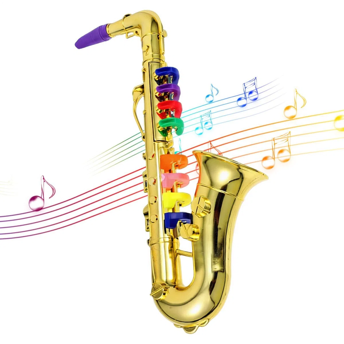 Sassofono Giocattolo per Bambini | Strumento a Fiato | Giocattolo Musicale - per Compleanno Festa Scuola Esibizioni Palco Ruoli Spettacolo Talento Regalo Bambini Bambine