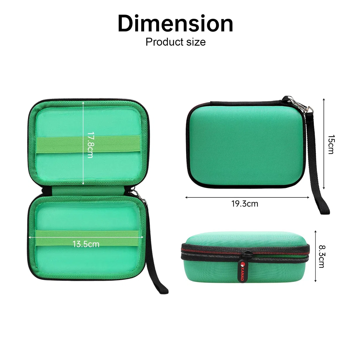 XANAD Custodia per 400 + carte da collezione, adatta per UNO, SKYJO, Pokemon, Phase 10 Junior, Cards Against Humanity Il divertente gioco di carte nero, rosso, Borsa da viaggio（Verde Scuro）