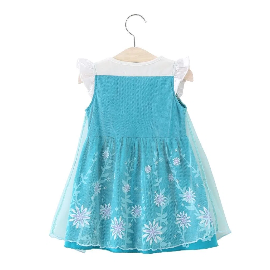Lito Angels Vestito Principessa Biancaneve per Bambina, Abito in Tulle Leggero per Uso Quotidiano, Set con Mantello e Cerchietto per Compleanno, 6 Mesi - 6 Anni