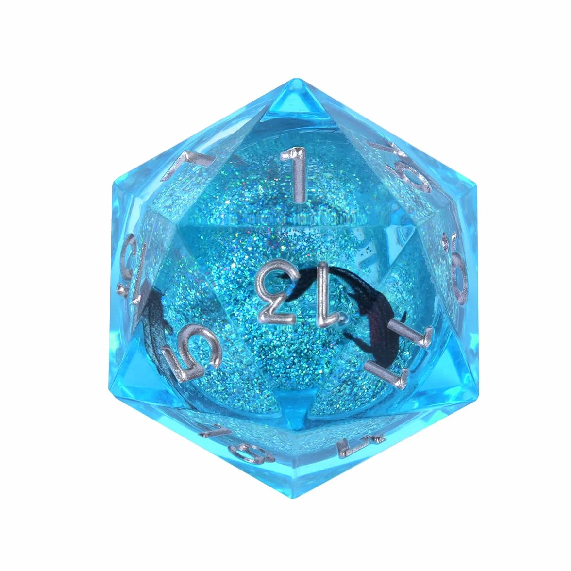 Set di Dadi in Resina DND,Dadi poliedrici a Nucleo Liquido Koi Fish DND con Scatola, Dadi da Gioco di Ruolo D e D Rpg