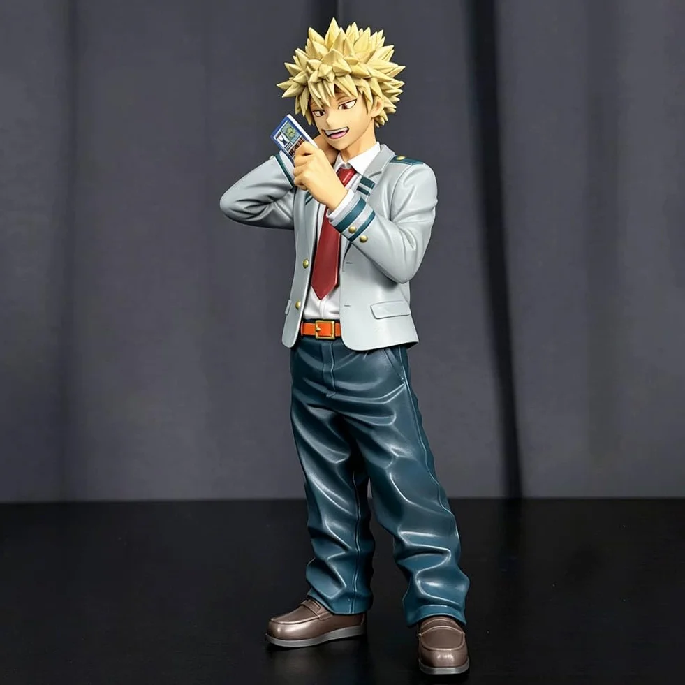 Bakugou Katsuki Figure - Action Figure Anime MHA - Statua in PVC da 19 cm e modello da collezione - Regali decorativi per scrivania