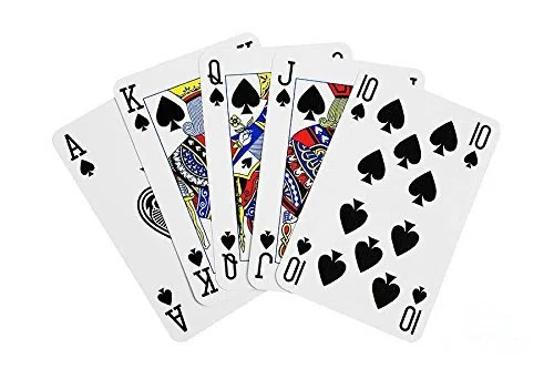Tappeto verde in feltro da casinò per Texas Holdem Poker, con carte da gioco da Poker