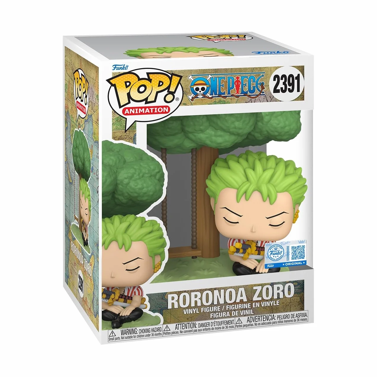 Funko POP! Premium: One Piece - Zoro Sleeping - Esclusiva Amazon - Figura in Vinile da Collezione - Idea Regalo - Merchandising Ufficiale - Giocattoli per Bambini e AdultiFans