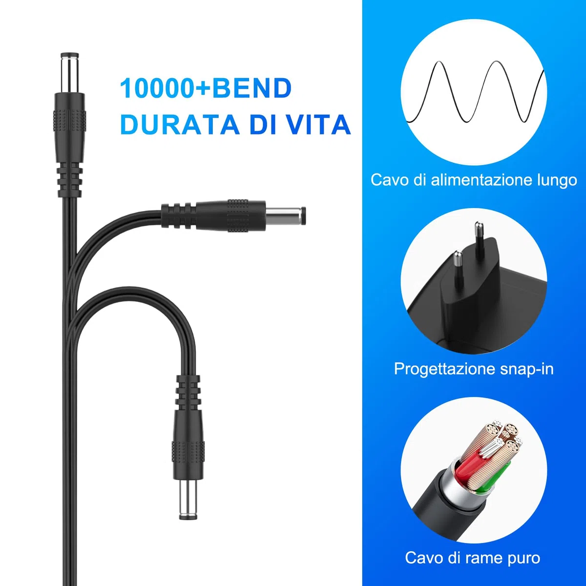 shefor Caricabatterie 12V 1A Compatibile con Auto Elettriche per Bambini, Alimentatore 12V 1000mA per Veicoli Giocattolo Elettrici Quad Trattore Moto SUV ATV Macchina Giocattolo per Bambini