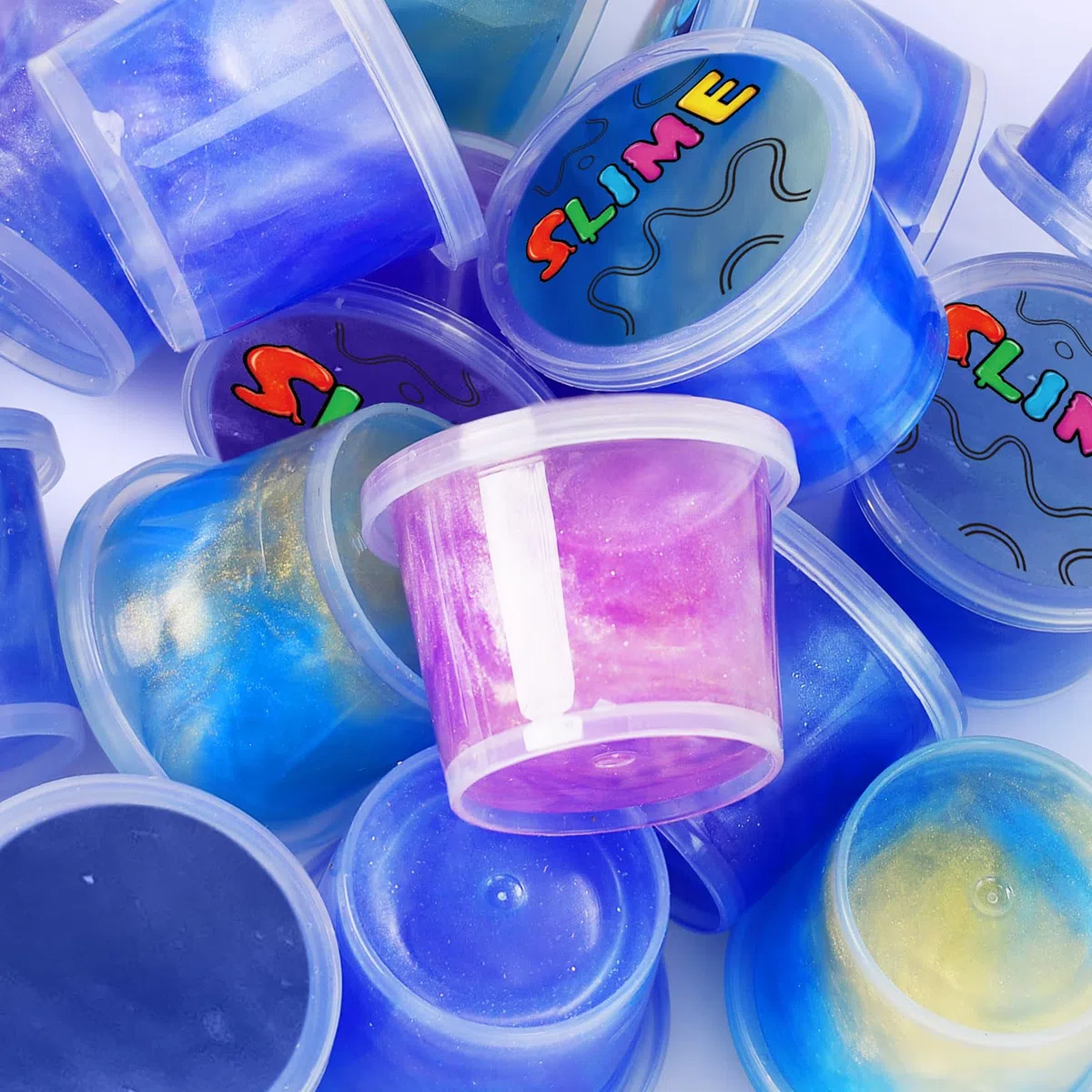 Kit di slime galassia, confezione da 15 pezzi per bambini, elastico e non appiccicoso, giocattolo per ragazzi e ragazze 5-12