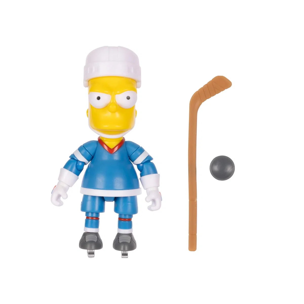 The Simpsons Bart da hockey da 12,7 cm con bastone da hockey e disco