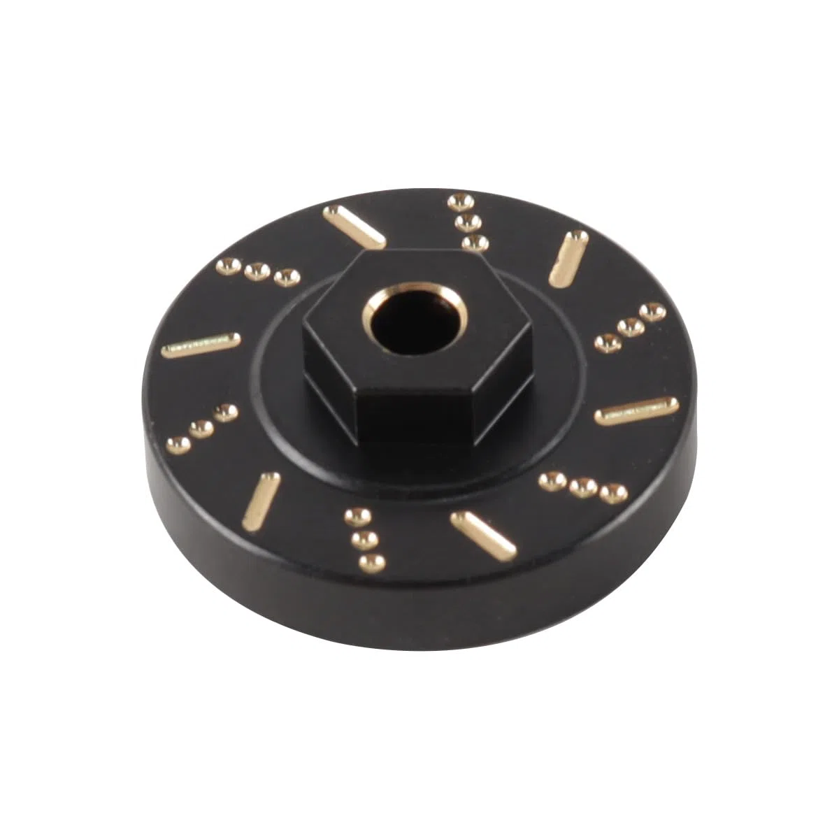 4 adattatori per Pesi Ruota in Ottone, Spessore 7 mm, 30 g ciascuno, per SCX24 AXI00002 AXI00001 AXI90081