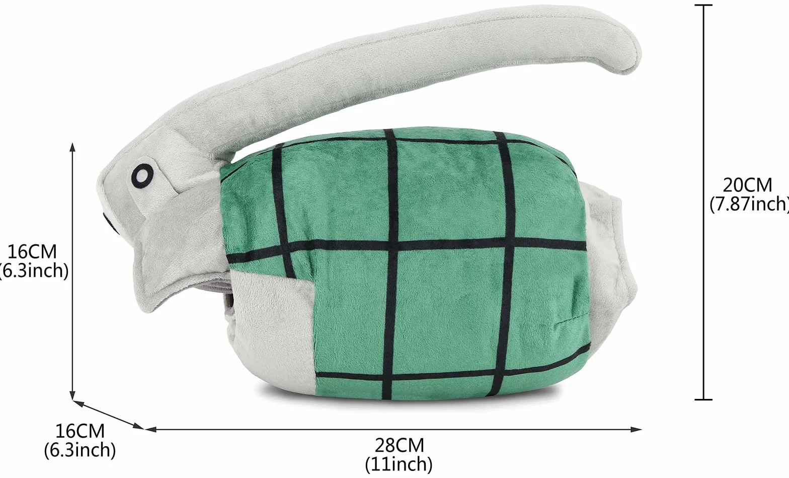 Roffatide Anime Peluche Cuscino Cosplay Guanti a forma di granata Cuscini 2 pezzi