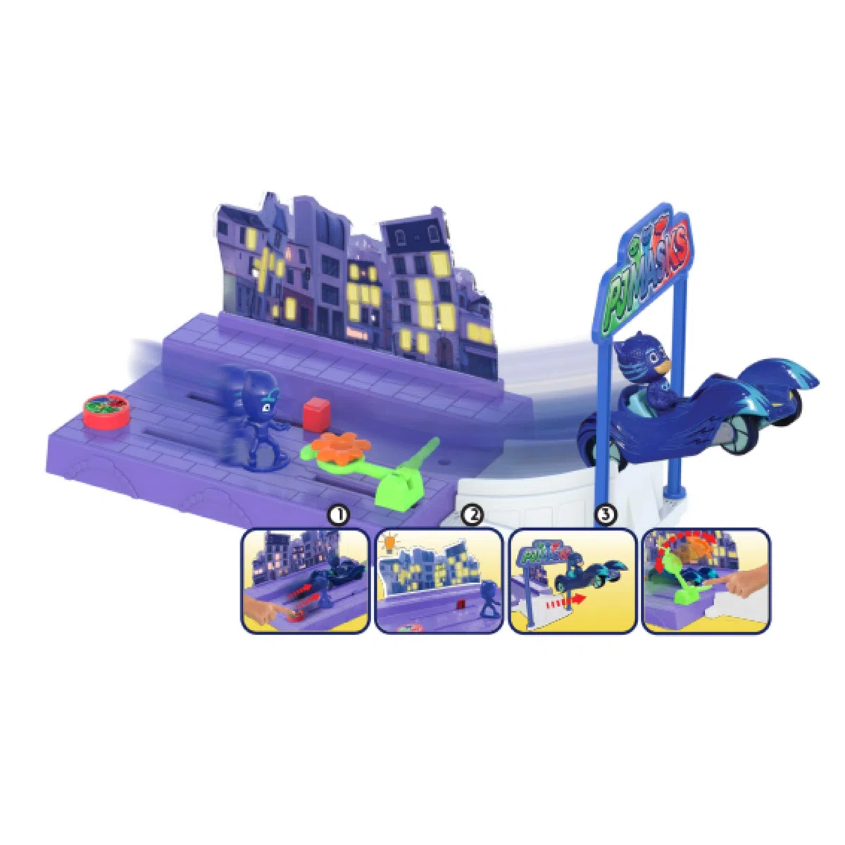 Simbatoys Dickie 203143001 Playset Missione Notte, con Veicolo, Colori Misti