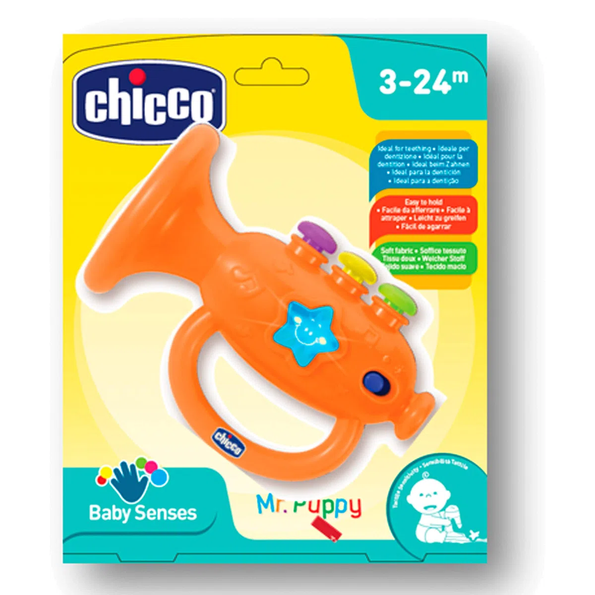 Chicco Gioco Tromba Musicale, Arancione,00009614000000