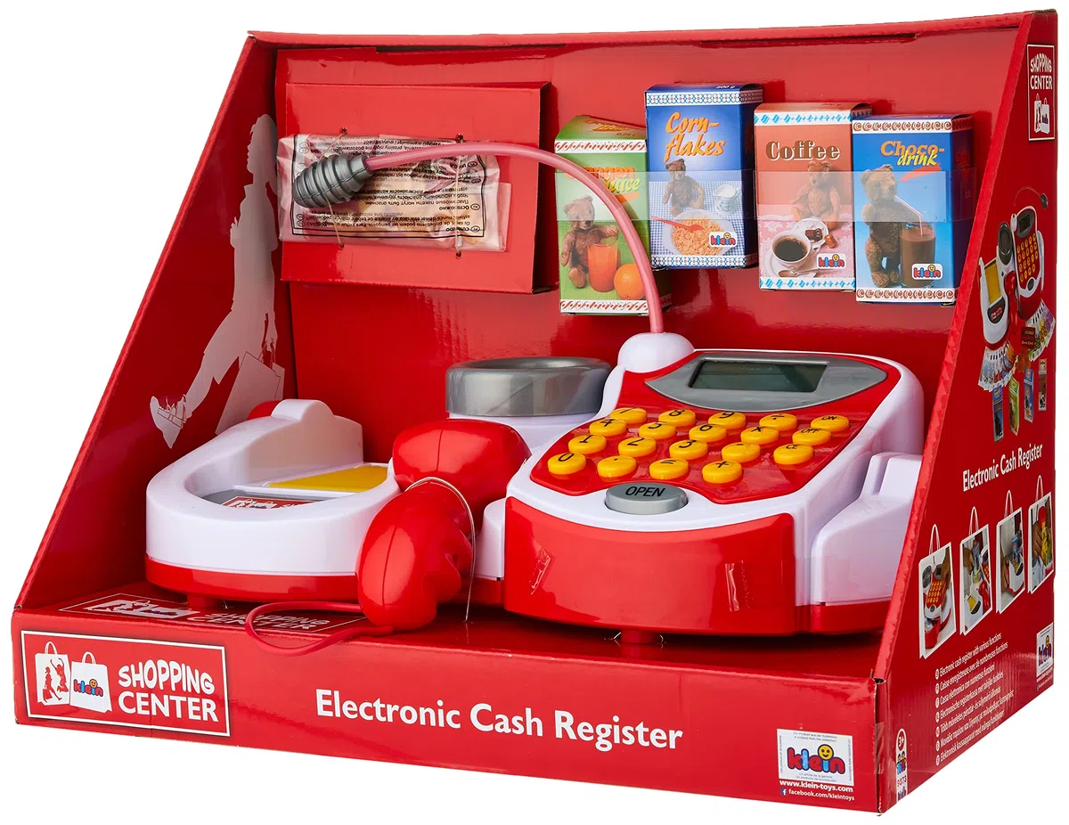 Theo Klein 9373 - Registratore Di Cassa Supermercato Con Accessori