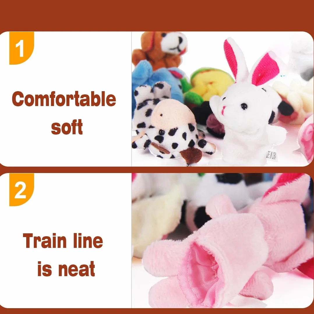10 pcs marionette da dita marionette per bambini Bambole da dito regalo di compleanno per bambini, set di peluche per ragazzi e ragazze, regalo per Natale, Pasqua e feste per bambini