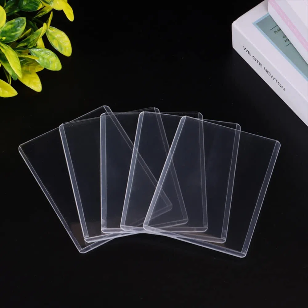 Clear Toploaders-44pcs 76 x 102 mm Clear Hard Card Sleeves, manicotti di carte di gioco, proteggere Top Loader manicotti di carte, per la maggior parte delle carta (bianco trasparente)