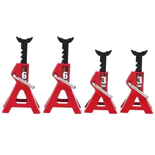 Akozon Metallo 6 TON, Jack Stand per D90 Axial Bluetooth Fire Alarm 3 Simulation Vehicle Bodies Scale Accessori Operati 12vdc 24v Wraith SCX10 1 10 RC Crawler Car Giocattoli di Simulazione