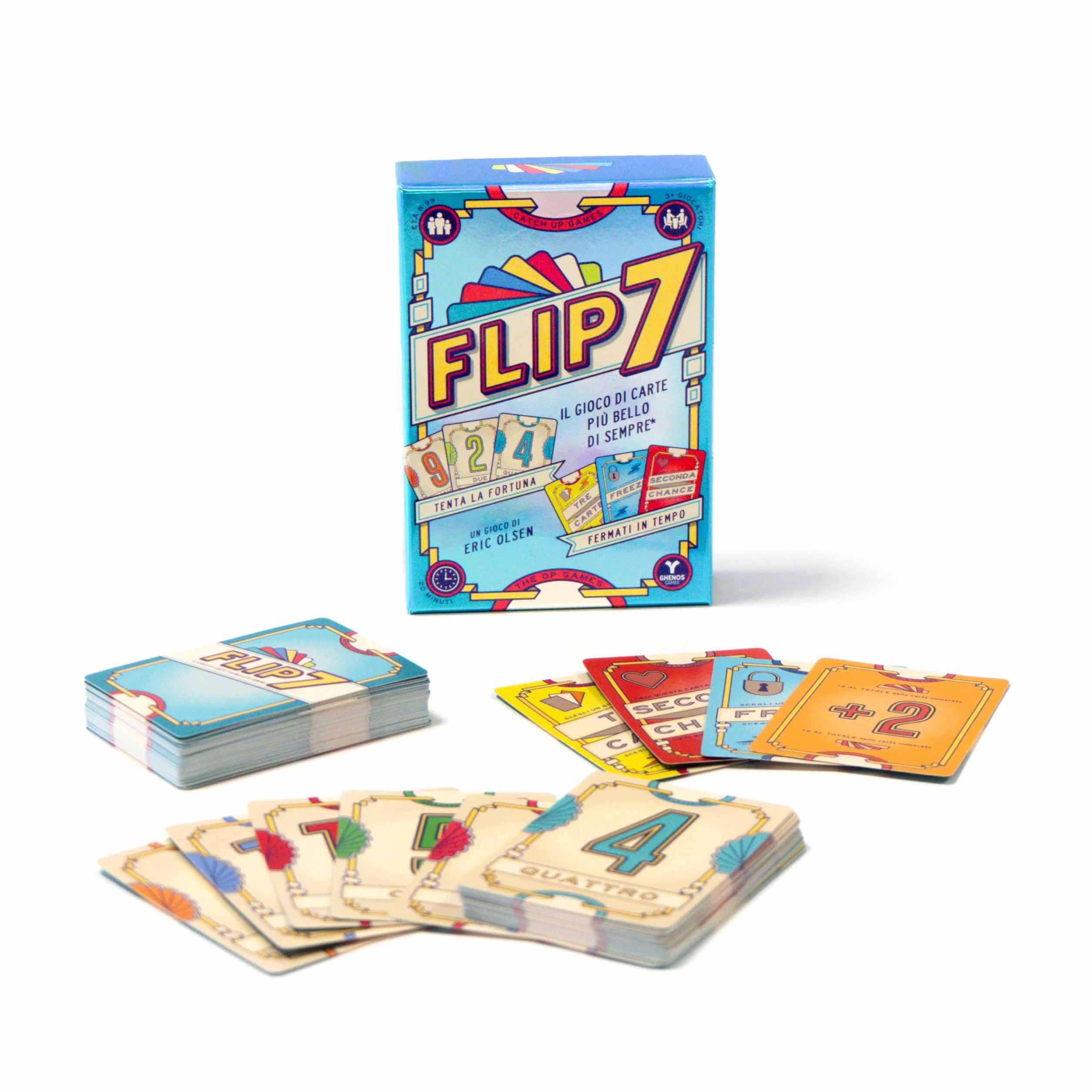 Flip 7 - Gioco di Carte in Italiano per Tutti - Party Game - Gioco Competitivo per 3+ Giocatori