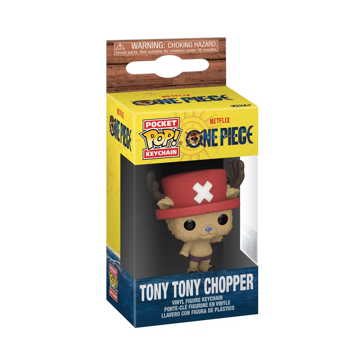 Funko POP! Keychain: Netflix - One Piece - Chopper - Portachiavi Portachiavi originale - Mini figura da collezione - Regalo da calza - Idea regalo - Prodotto ufficiale - Decorazione per zaino
