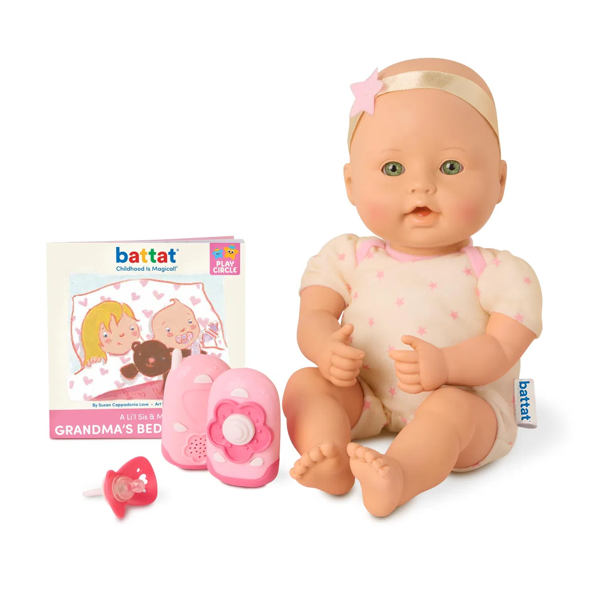 Baby Sweetheart BG7006Z Bed Time 30,5 cm Soft-Body Neonato Facile Da Leggere Story Book e Baby Doll Accessori